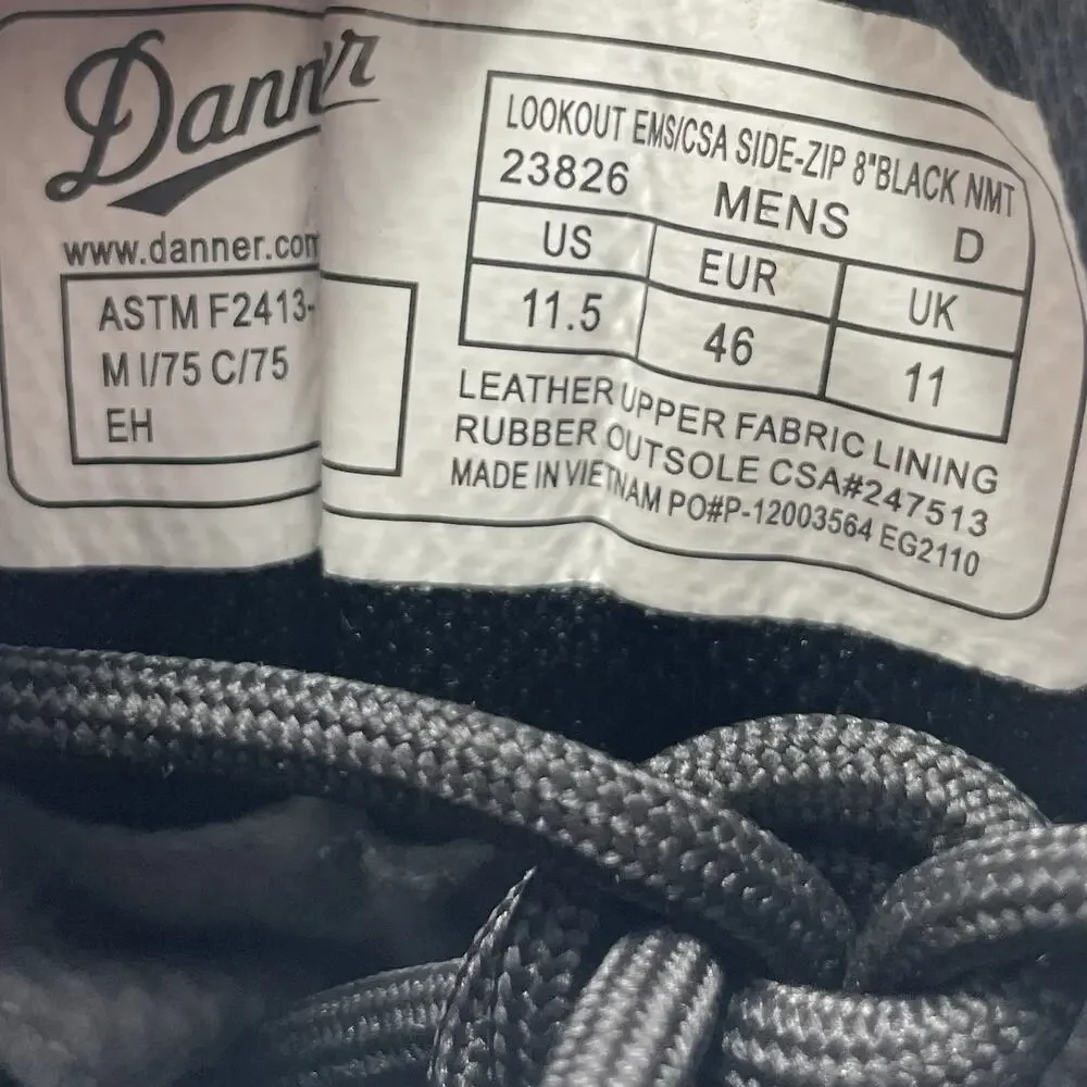 Danner Lookout EMS/CSA Side-Zip 8